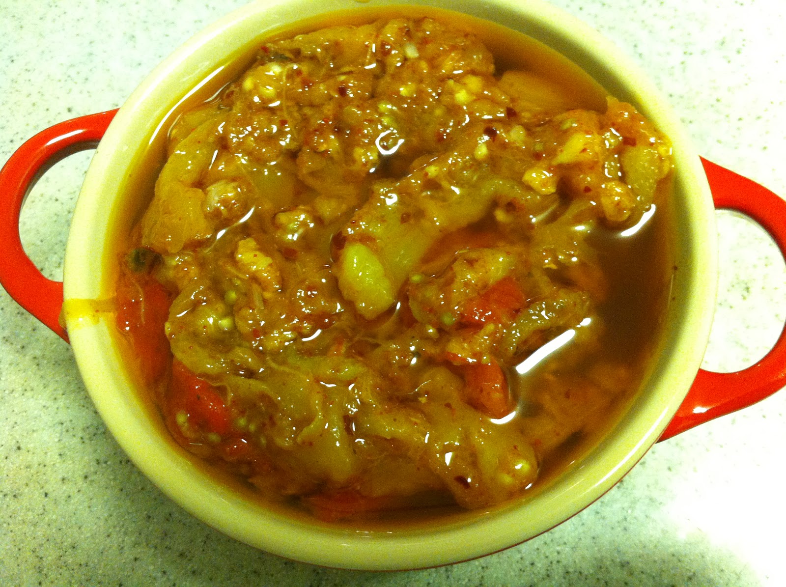 Recipes For Family & Friends Turkish Eggplant and Red Pepper Dip