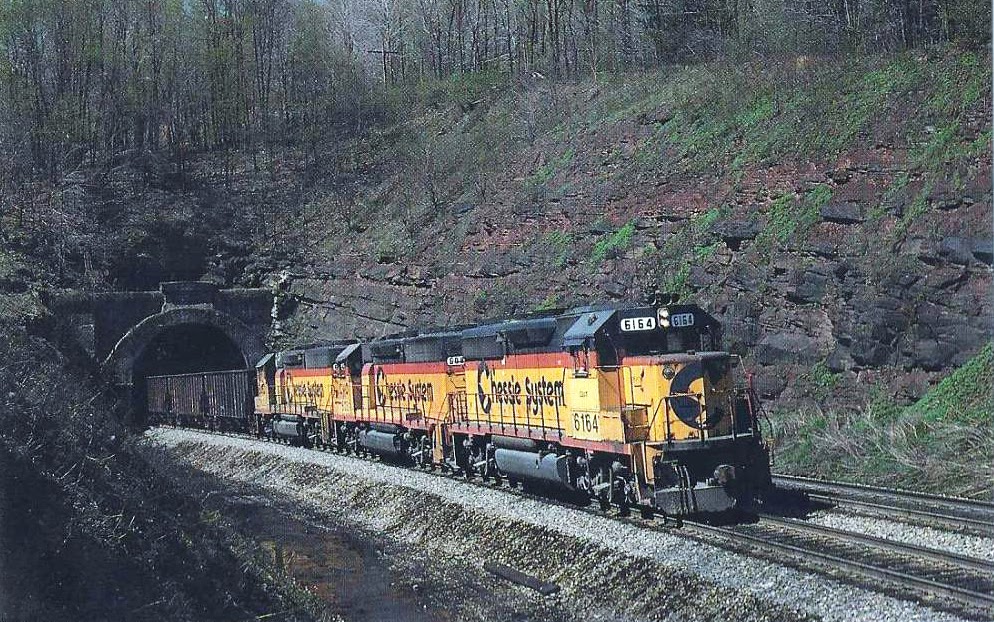 transpress nz: Chessie System freight train on Sand Patch Grade ...