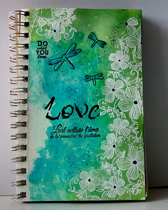 Magenta Art journal Love/Journal d'artiste