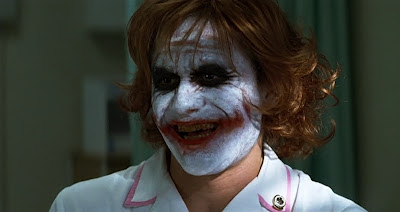 Heath Ledger as the Joker in "The Dark Knight"