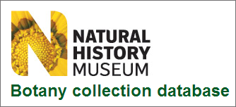 Natural History Museum, London • Botany collection database