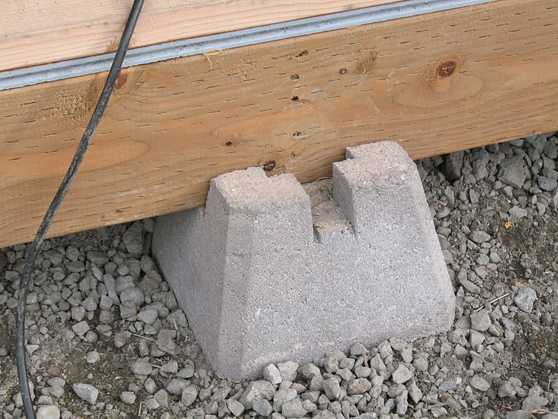 Shed foundation concrete blocks | Rentony