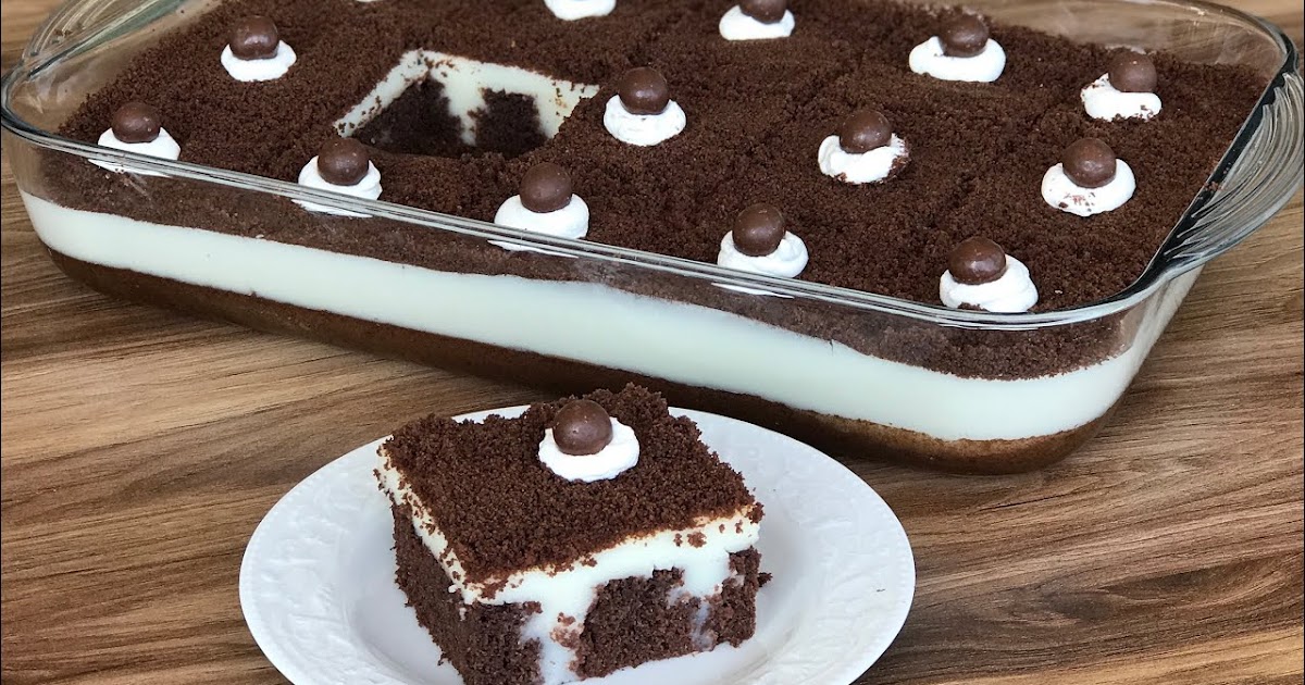 Puding Dolgulu Kakaolu Kek Tarifi