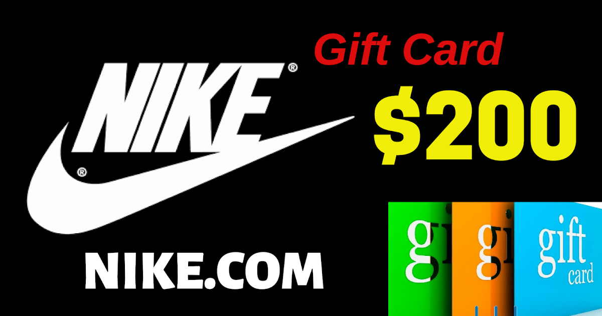 nike just do it cards $200 free