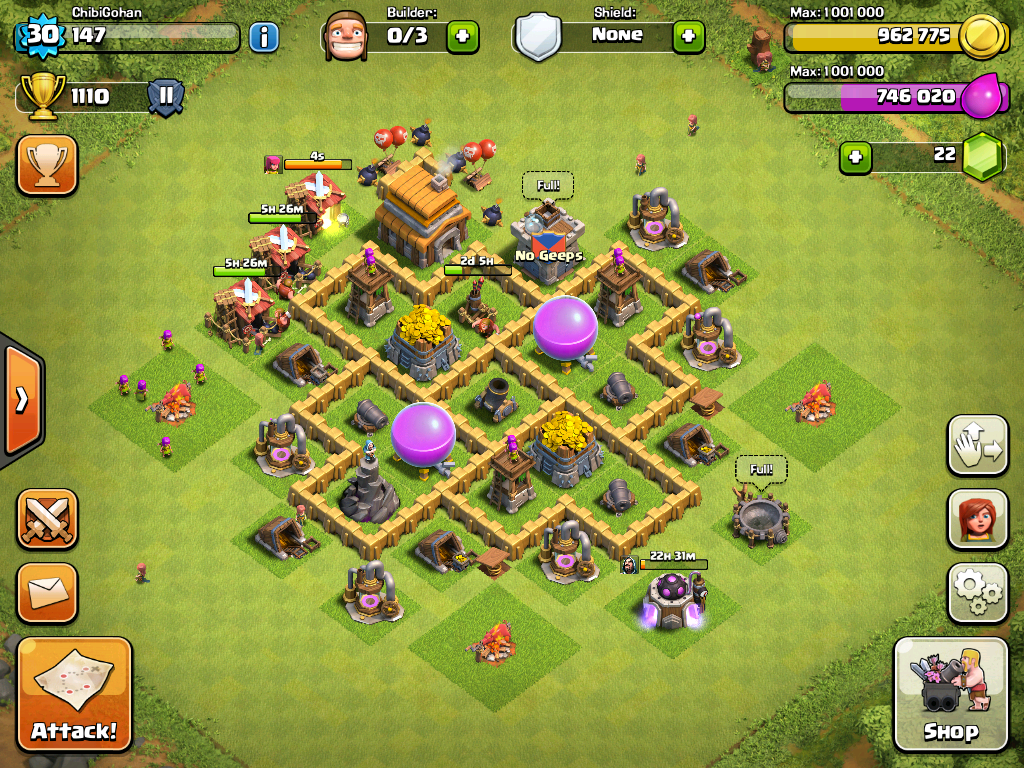 Clash Of Clans Building Upgrades