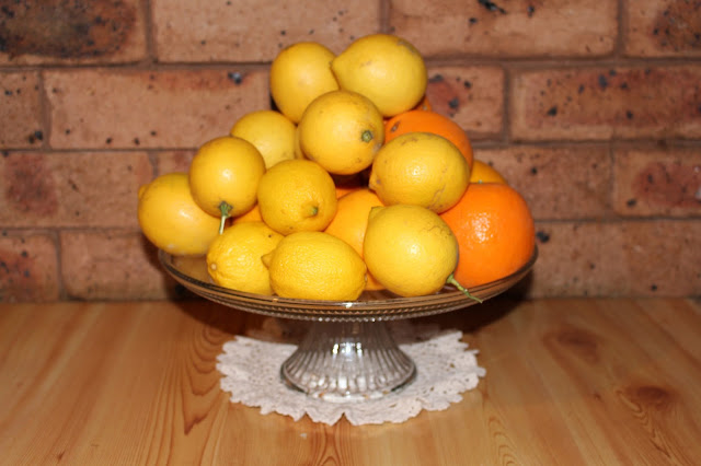 Fresh lemons waiting to be juiced