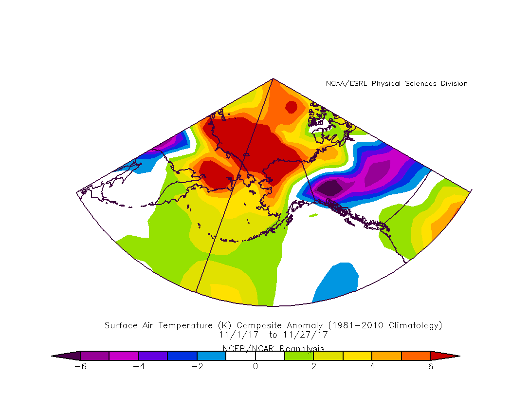 Deep Cold Alaska Weather & Climate 2017