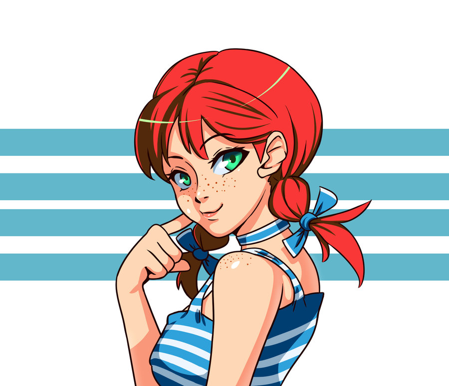 Wendy's anime girl.