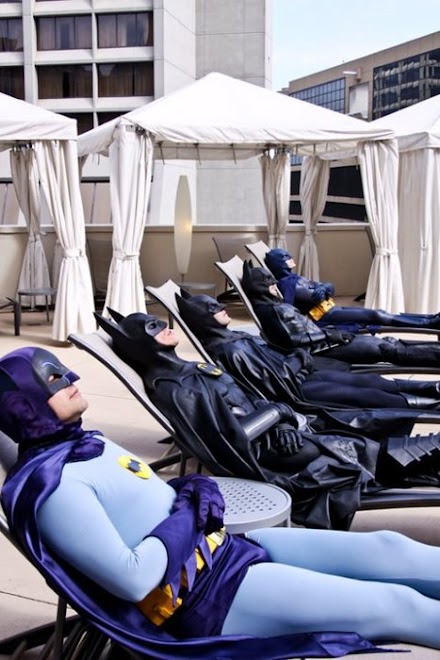 Ab Mittwoch kommt der Sommer kurz wieder, da kann man sein Batman Kostüm rausholen ...