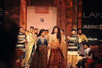 Jacqueline Fernandez walk on the ramp for Lakme Fashion Week Winter Festive 2014