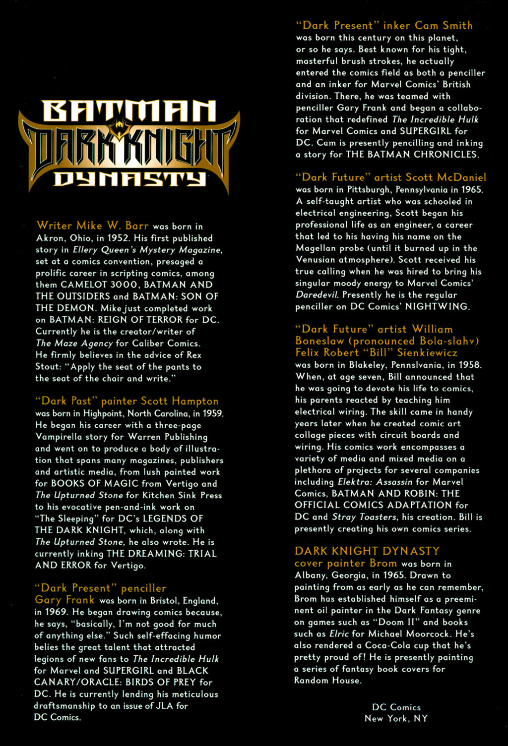 Batman: Dark Knight Dynasty issue Full - Page 2