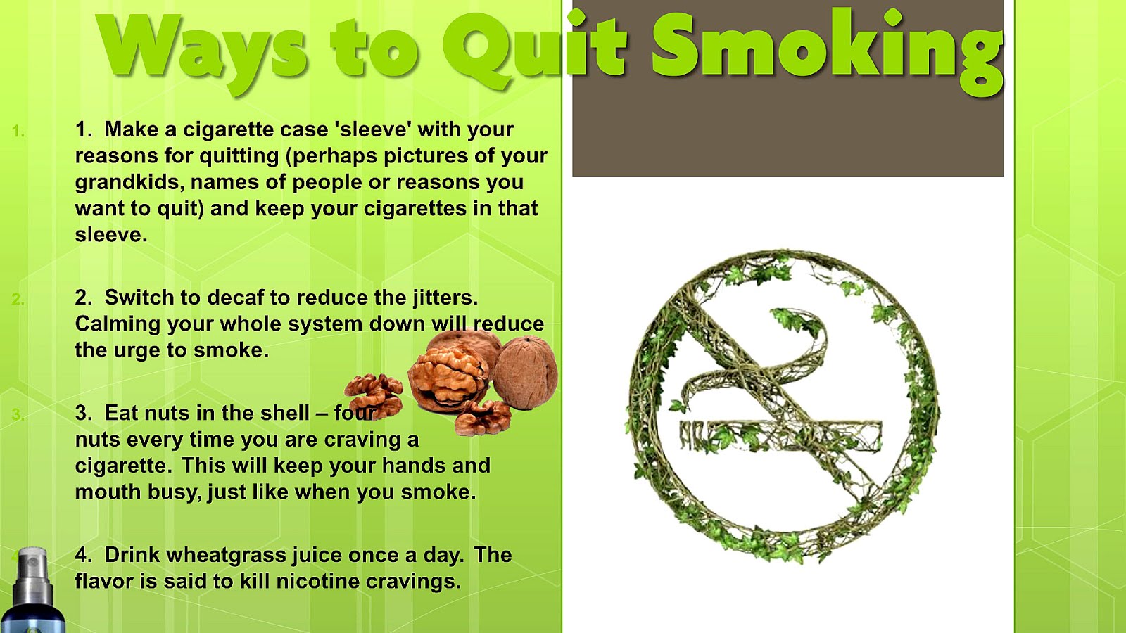 Ways to quit smoking polizintel
