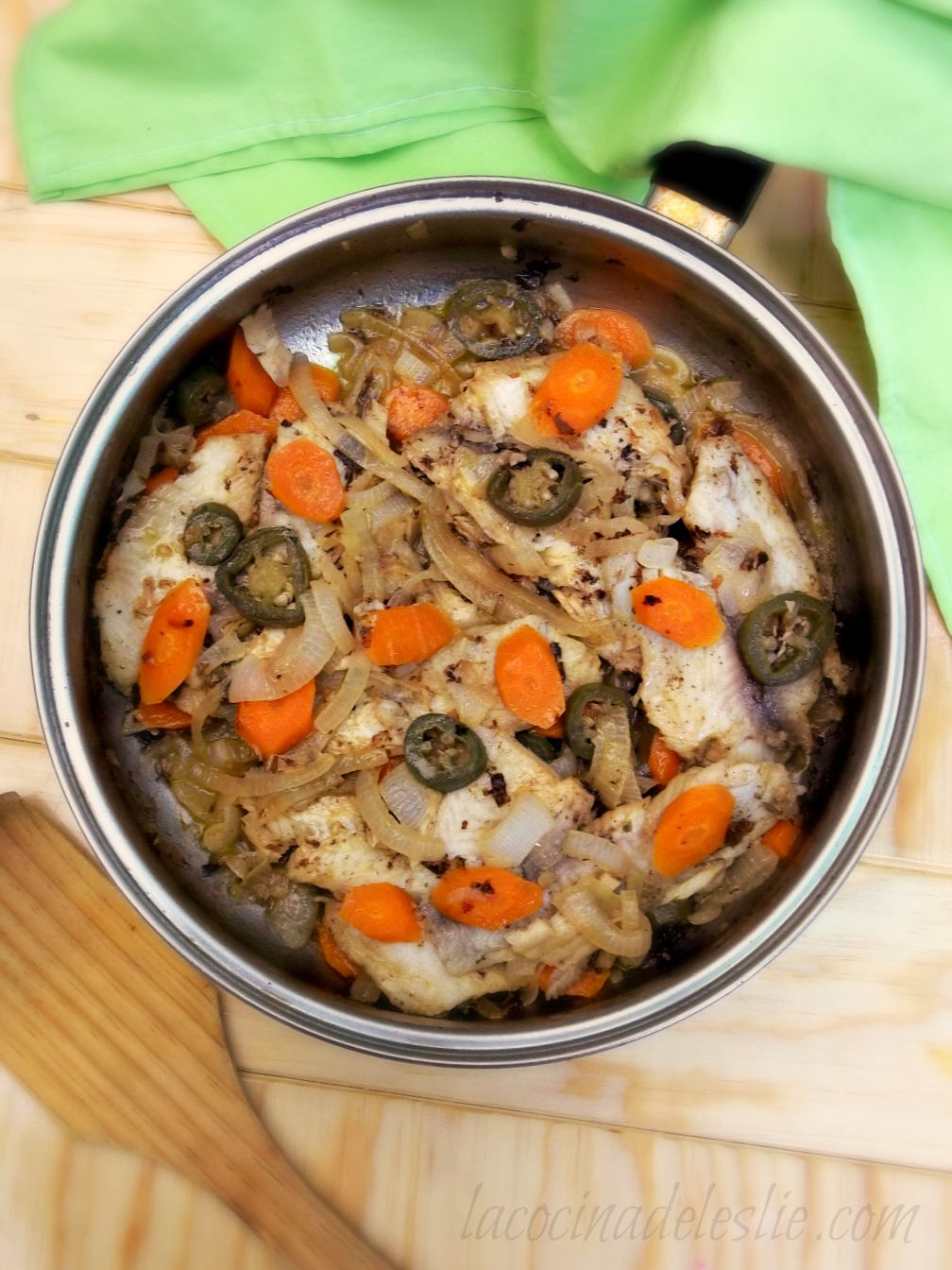 Poached Tilapia en Escabeche SundaySupper La Cocina de Leslie