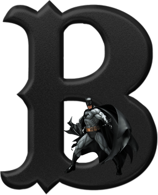Abecedario Negro con Batman. Batman Alphabet. - Oh my Alfabetos!