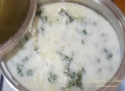 Preparare supa crema de spanac - etapa 8