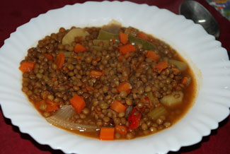 Dieta disociada lentejas con arroz