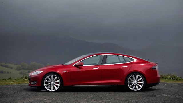 Model S 2016 Tesla Model S red