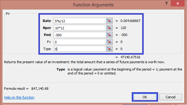 excel financial functions pv nper and rate financial functions in excel with examples