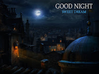 good night message, night scene photo for wishing a beautiful good night to your loving wife