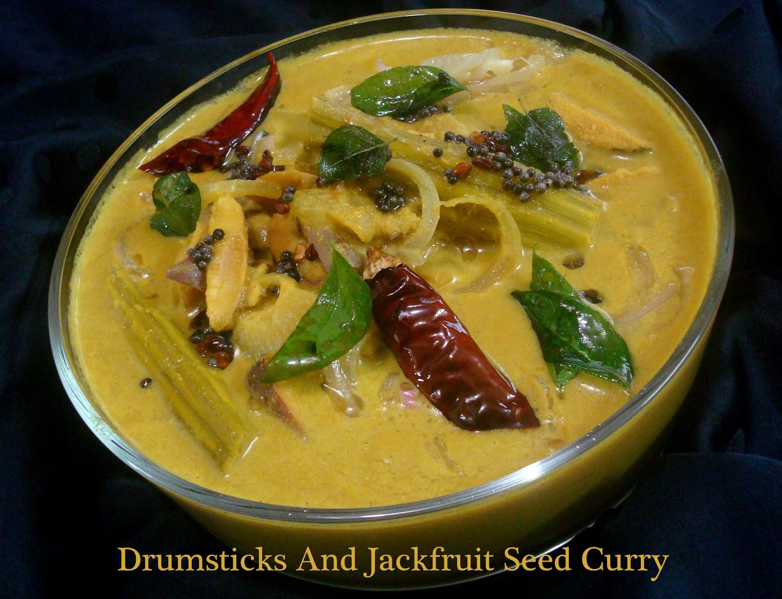 Gayathri Pai's Food Bytes DrumsticksJackfruit Seeds Curry / Mashinga