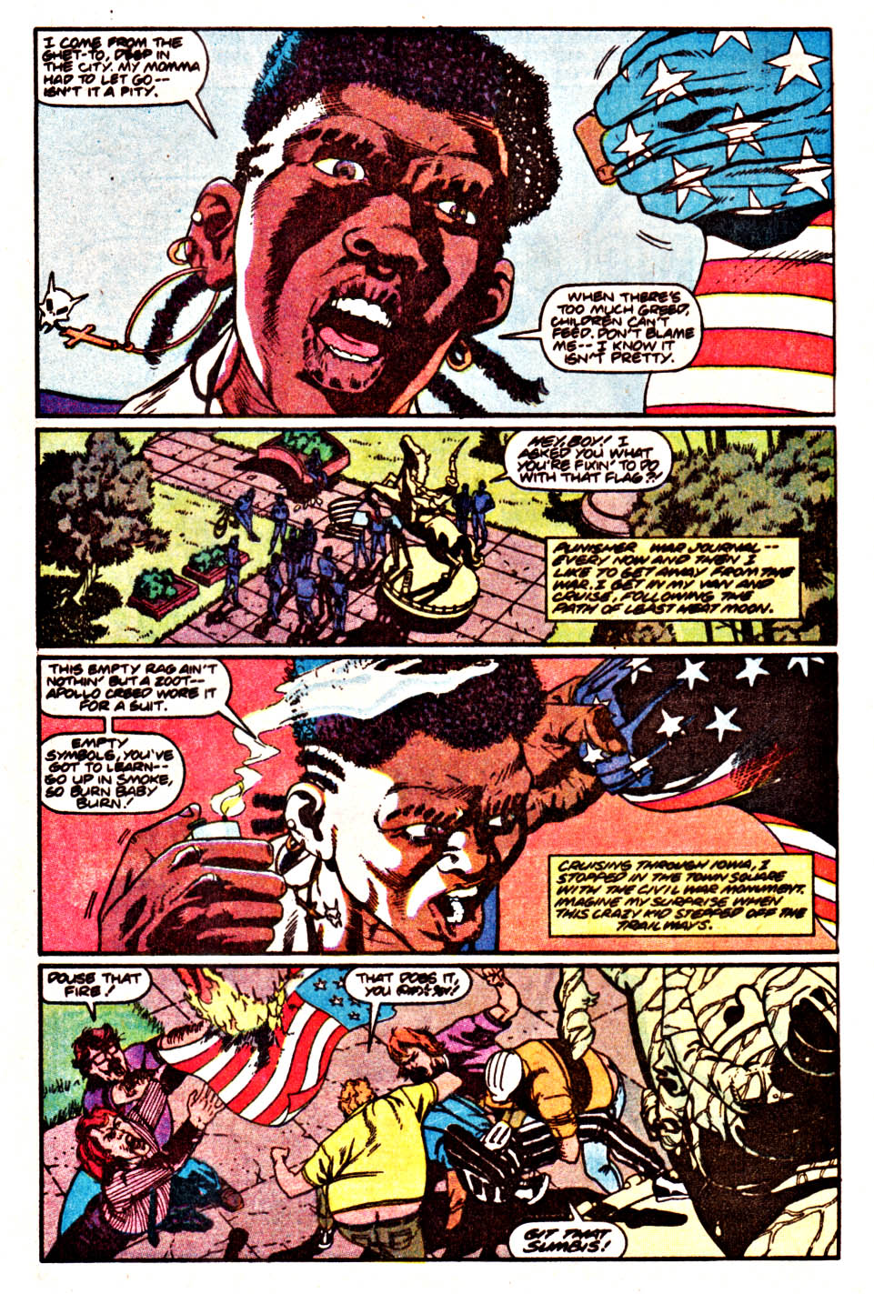 Read online The Punisher (1987) comic -  Issue #44 - Flag Burner - 3