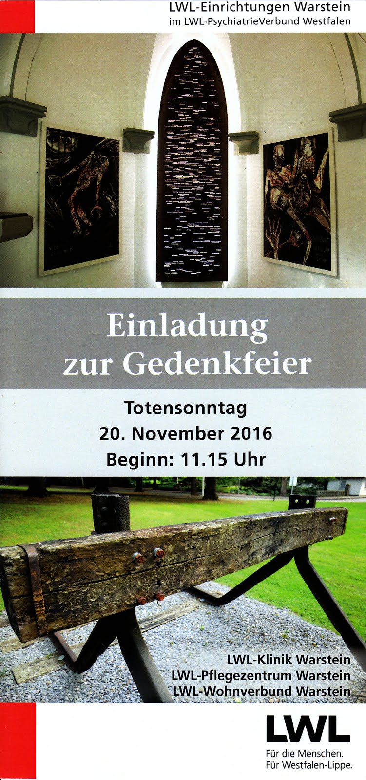 Ansprache zur LWL-"Euthanasie"-Gedenkfeier in der Treise-Kapelle, Warstein, 2016