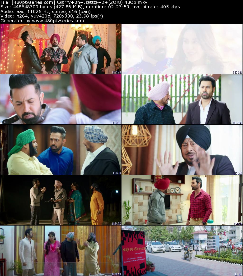 Carry on Jatta 2 (2018) 400MB Full Punjabi Movie Download 480p Web-DL Free Watch Online Full Movie Download Worldfree4u 9xmovies