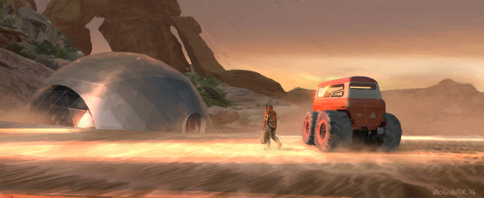 human Mars House on Mars by Nacho Malter