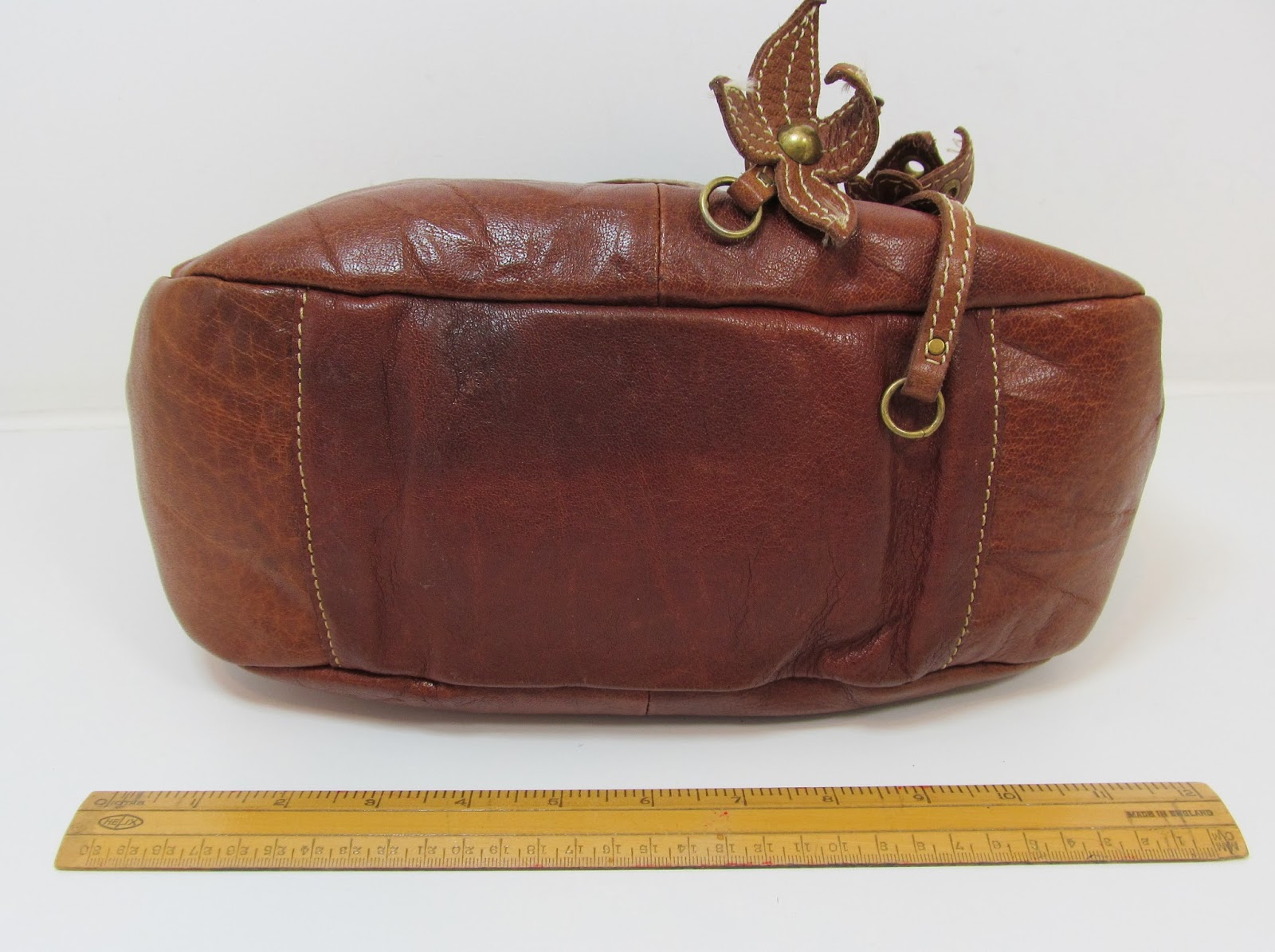 MANGO ACCESSORIES TAN BROWN LEATHER OVER SHOULDER BAG HANDBAG PURSE