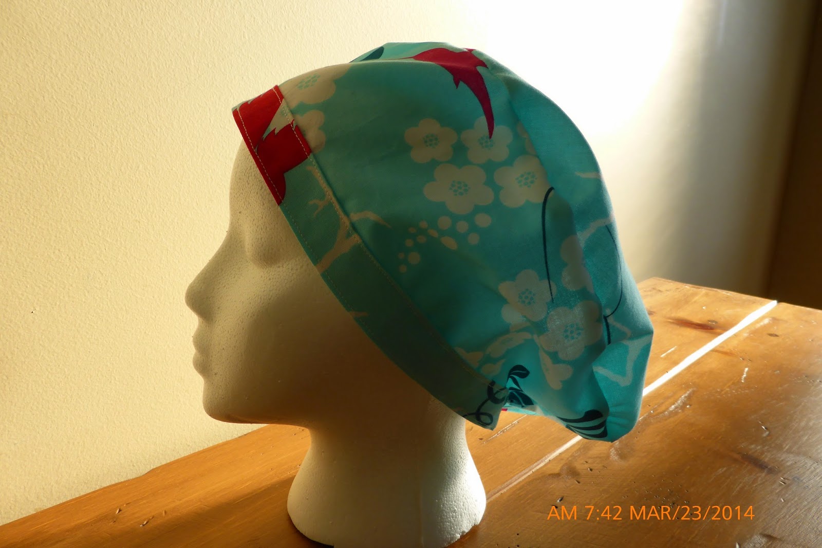 Miss Muffet Scrub Hats "The Hummingbird" Classic scrub hat with elastic