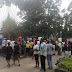 Lady Gave Birth To Baby Boy At A Plaza In Uyo, As Crowd Gather - Photos