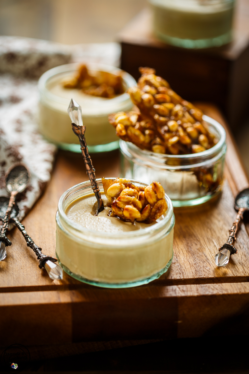 Jagruti's Cooking Odyssey Vegetarian Caramel Panna Cotta with salted