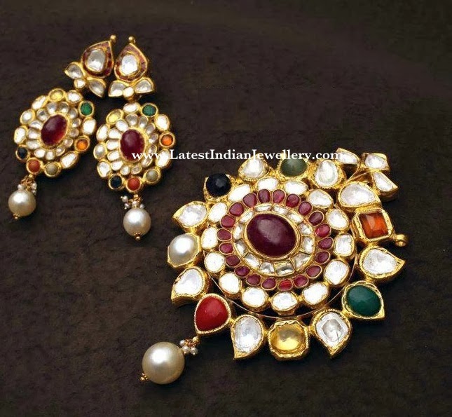 navratna jhumka designs