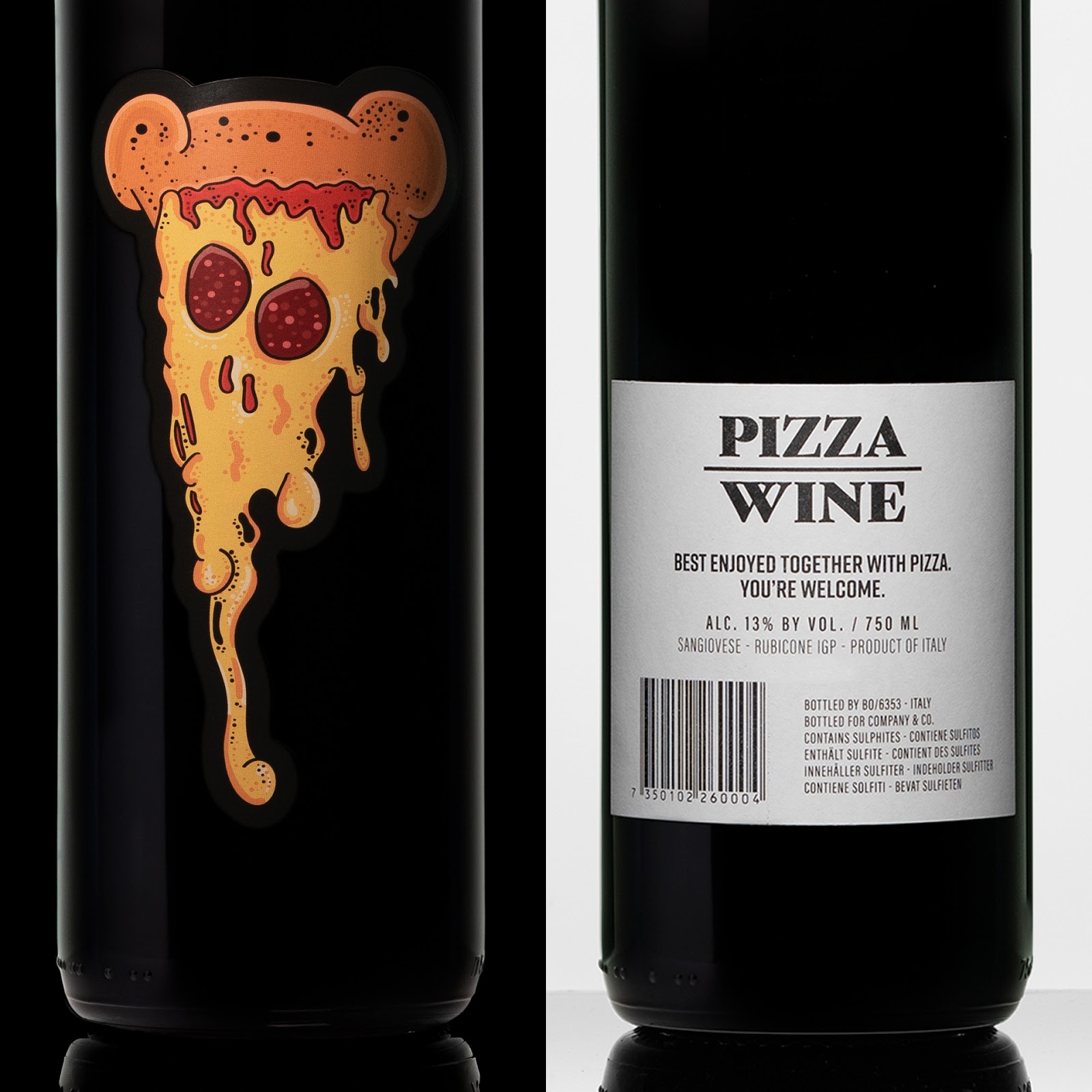 Pizza Wine Packaging Of The World