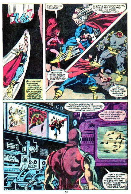Avengers annual v1 #9 marvel comic book page art by Don Newton Avengers annual v1 #9 marvel comic book page art by Don Newton