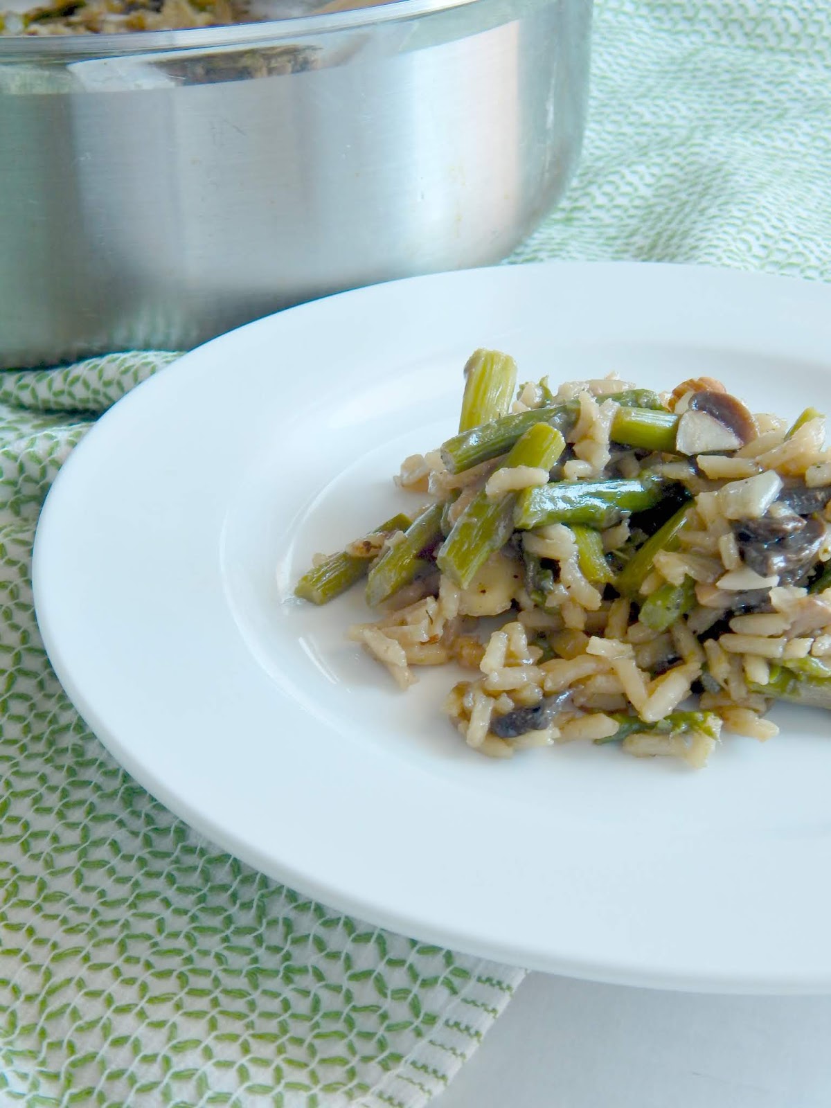 Mushroom & Asparagus Rice Pilaf Ally's Sweet & Savory Eats