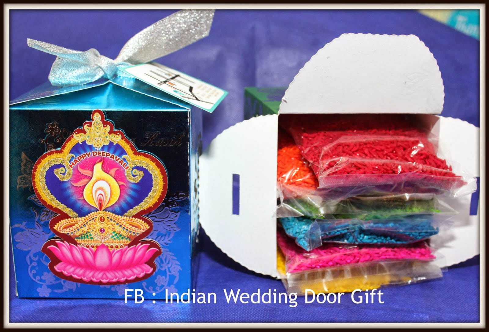 Indian Wedding Door Gift: Deepavali Rice Ranggoli Kolam Packet