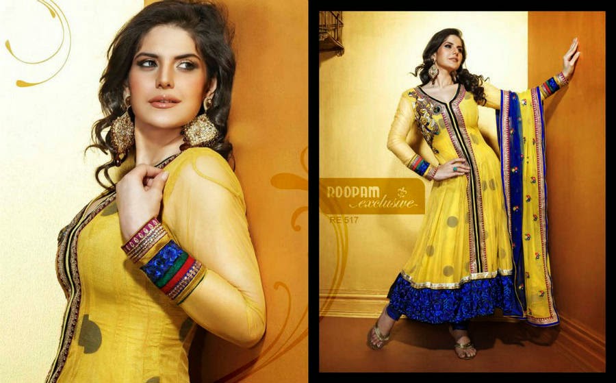http://www.funmag.org/fashion-mag/fashion-apparel/zarine-khan-roopam-exclusive-churidar-suits/