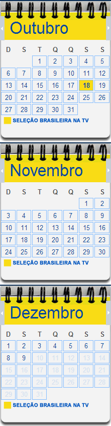 Calendário de jogos