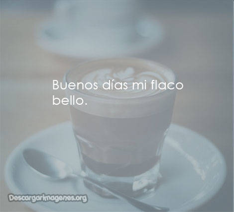 Mensajes buenos días mi flaco.