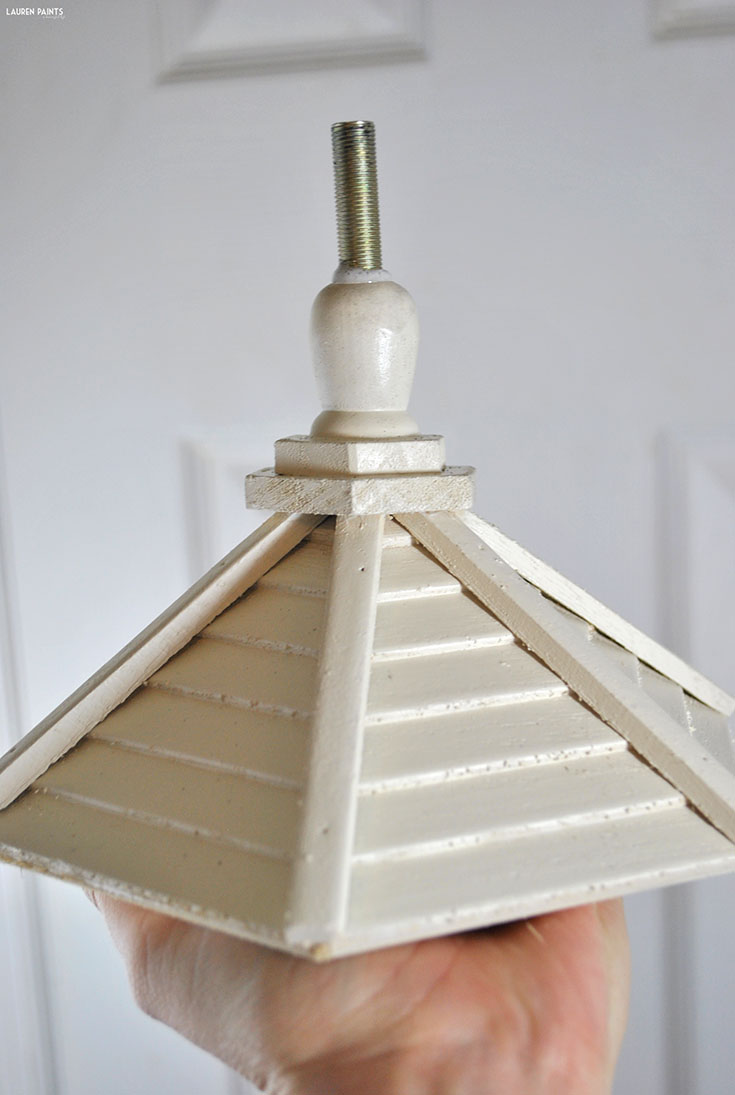 DIY Bedside Makeover: a Reinvented Nightstand + a Vintage-Inspired Birdhouse Lamp