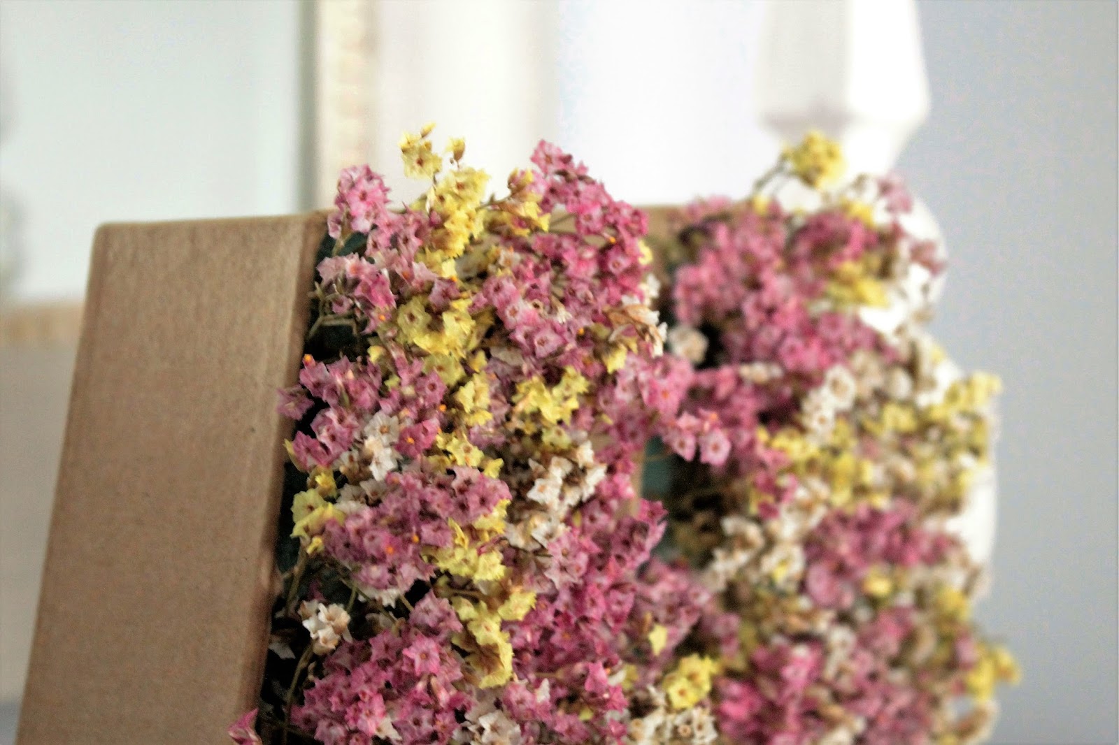 Letras craft flores naturales DIY – La chimenea de las hadas