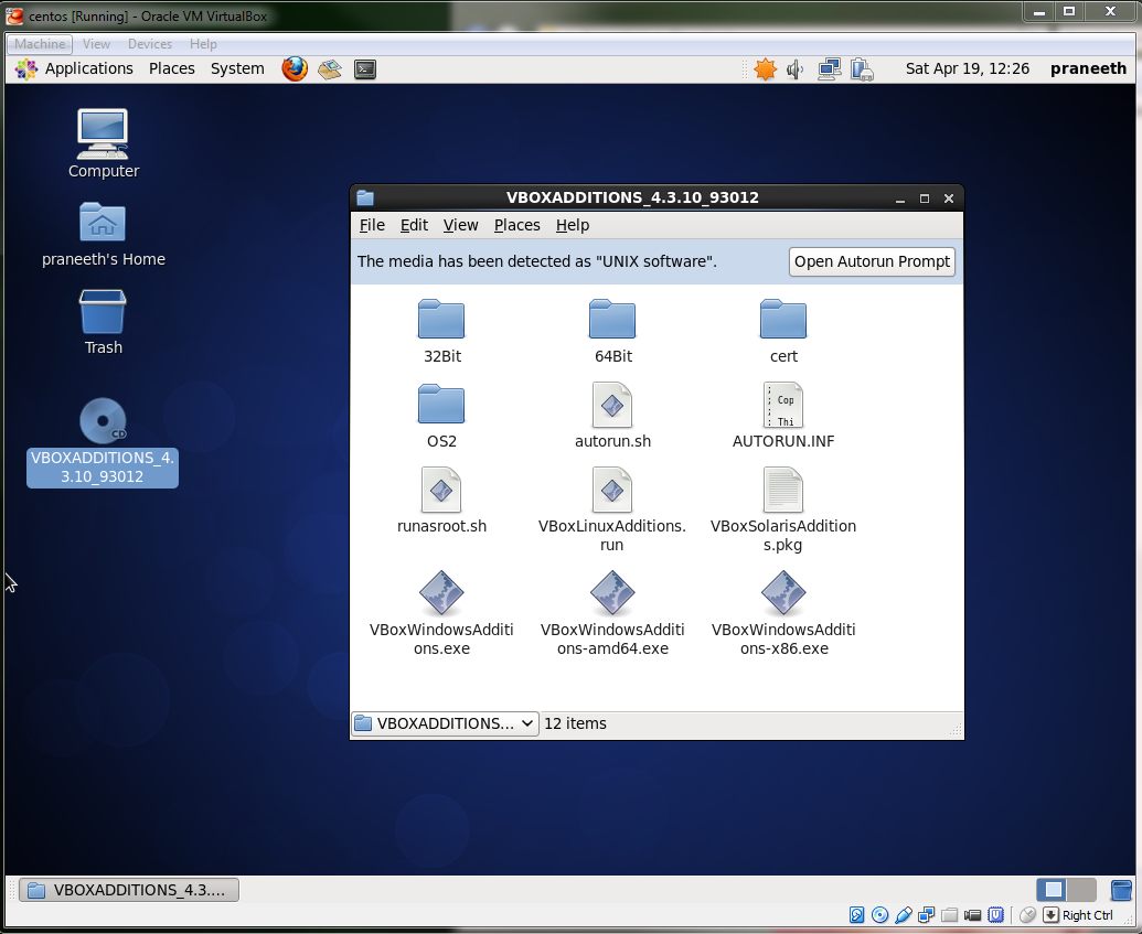 How to install virtual box guest additions on linux machine (eg. cent os)