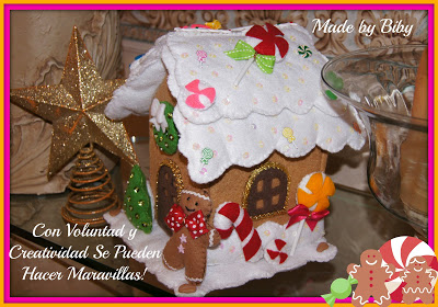 Casinha de biscoito de feltro para decoração de natal - Ver e Fazer