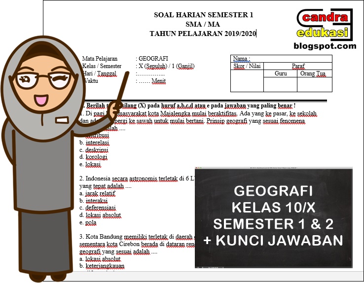 Kunci Jawaban Soal Geografi Kelas 10 Semester 2 Kunci Masa Depan Kunci Jawaban Soal Geografi Kelas 10 Semester 2 Kunci Masa Depan