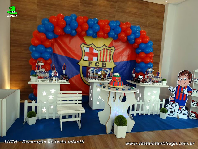 Decoração infantil Barcelona para festa de aniversário - Decoração provençal