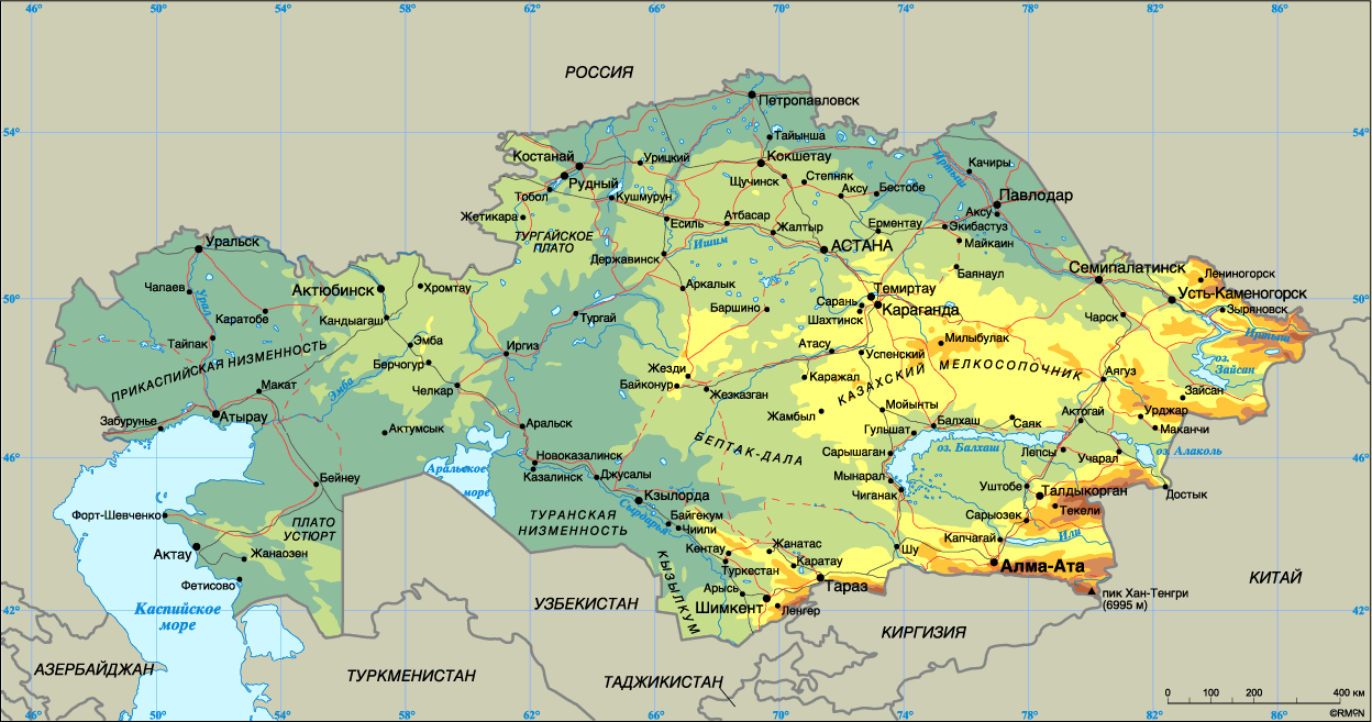 MAPS OF KAZAKHSTAN
