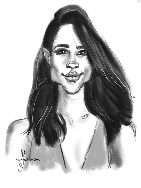 Meghan Markle caricature by Ulf Artmagenta