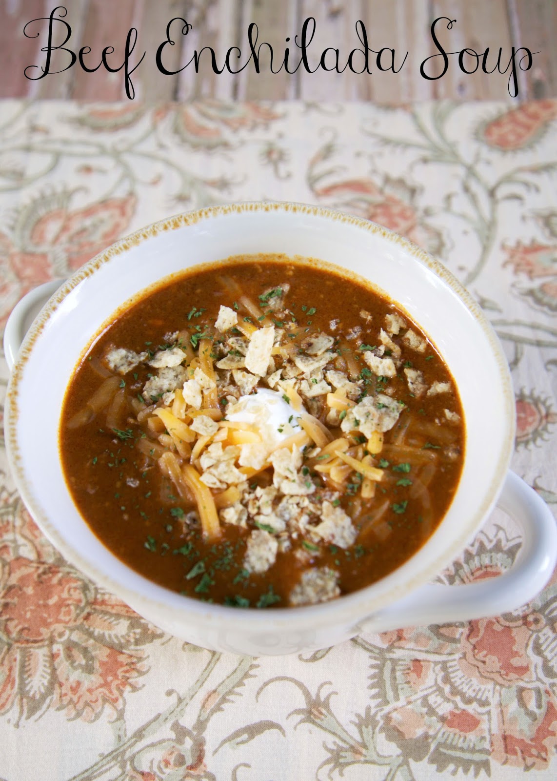 Beef Enchilada Soup {Slow Cooker} Plain Chicken®