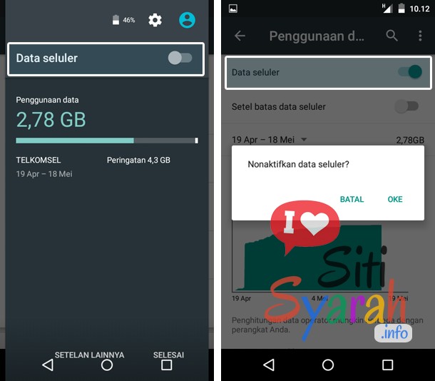 setting android biar tidak boros pulsa